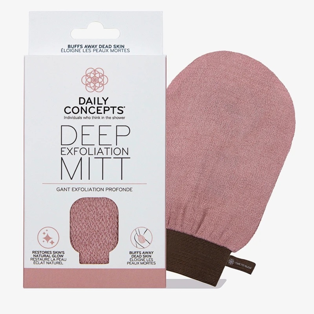 Daily Concepts Daily Deep Exfoliating Mitt in Pink (8.5" X 5.4" X .32")